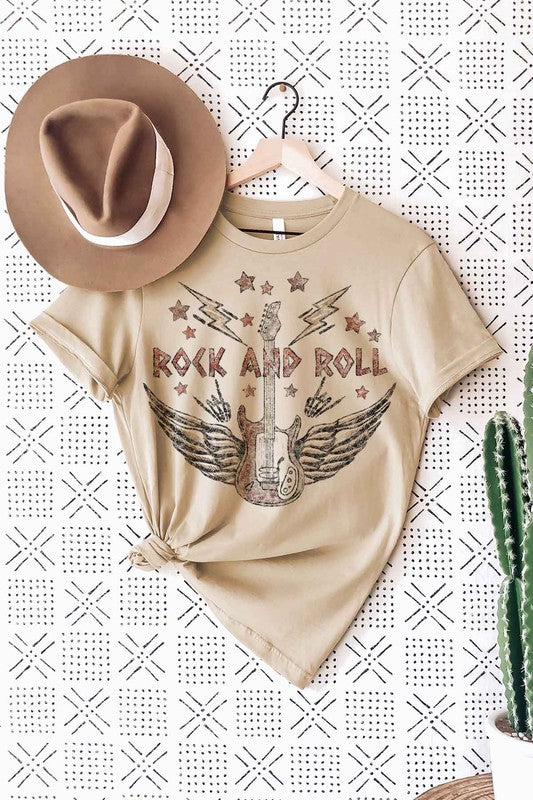 “VINTAGE ROCK AND ROLL” GRAPHIC TEE