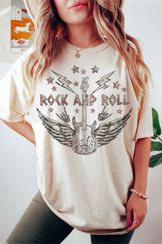 “VINTAGE ROCK AND ROLL” GRAPHIC TEE
