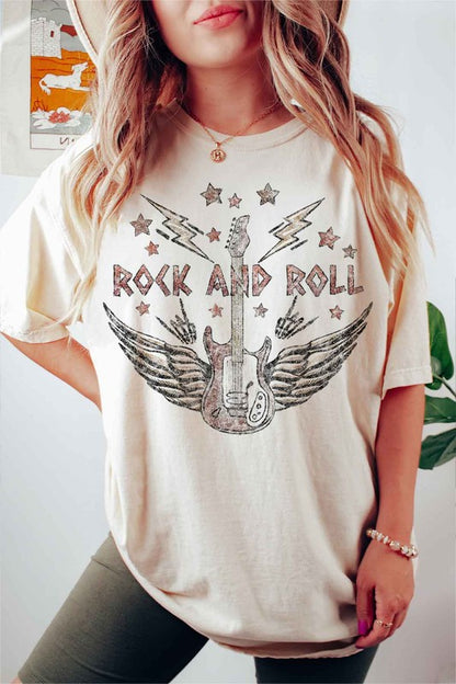 “VINTAGE ROCK AND ROLL” GRAPHIC TEE
