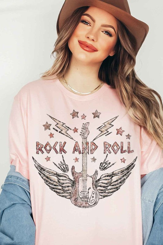 “VINTAGE ROCK AND ROLL” GRAPHIC TEE