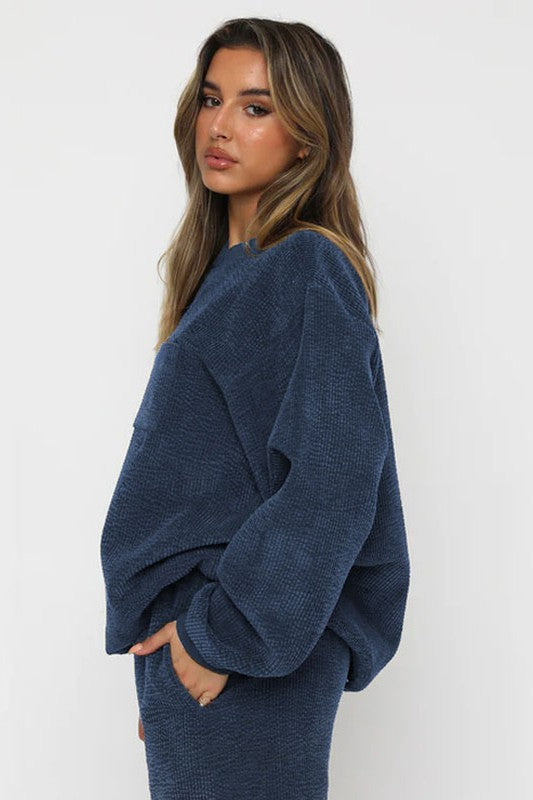 “Home Body” Two Piece Corduroy Western Set