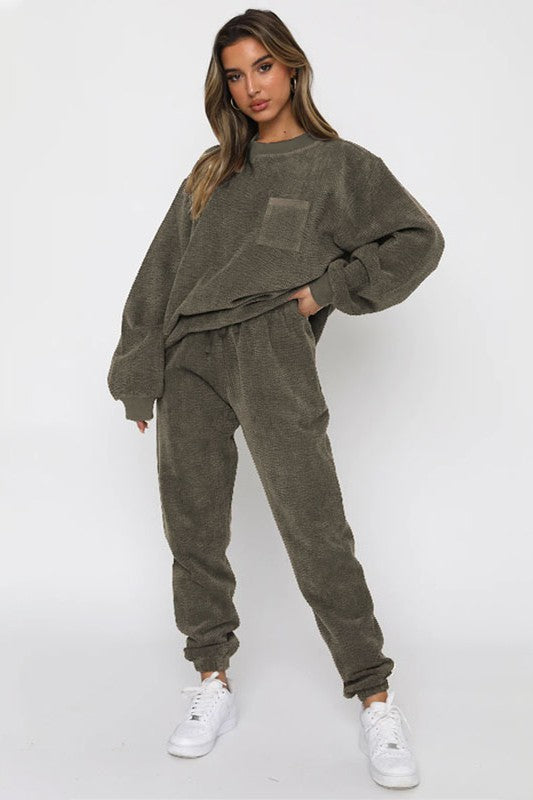 “Home Body” Two Piece Corduroy Western Set