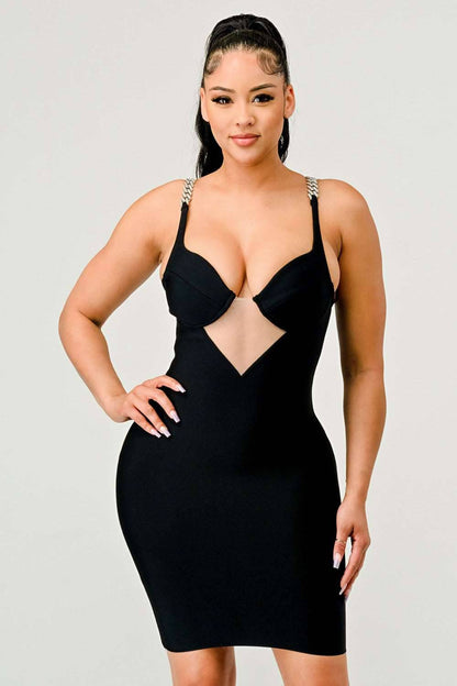 HOLIDAY SEXY BANDAGE DRESS