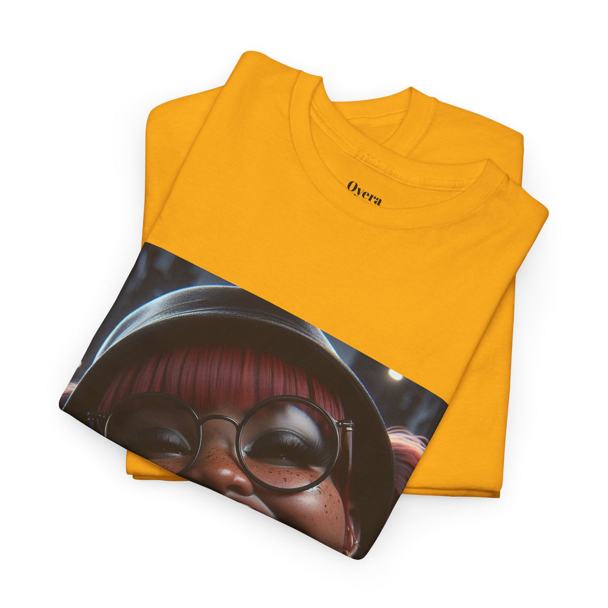 Graphic Tee — Smiling Afro Girl Portrait Shirt