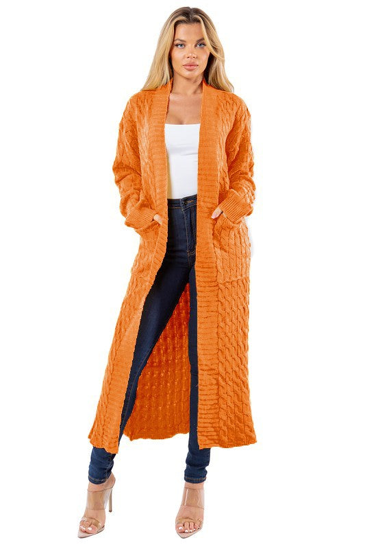 “Cold Hearted” Long Maxi Sweater Cardigan