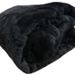 Black Throw Flannel Blanket