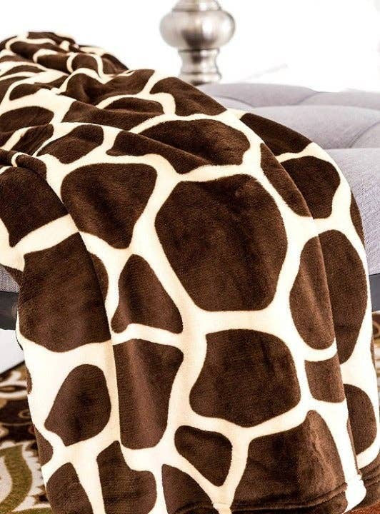 Giraffe Throw Flannel Blanket