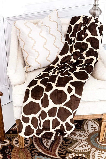 Giraffe Throw Flannel Blanket