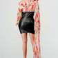 Blossom Leatherette Mini Dress