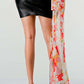 Blossom Leatherette Mini Dress