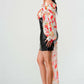 Blossom Leatherette Mini Dress