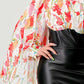 Blossom Leatherette Mini Dress