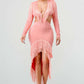 Blush Tassel Temptation Dress