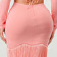 Blush Tassel Temptation Dress