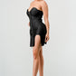 Metallic Mini Bandage Dress