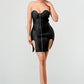Metallic Mini Bandage Dress