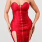 Metallic Mini Bandage Dress