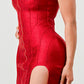 Metallic Mini Bandage Dress