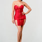 Metallic Mini Bandage Dress