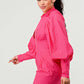 Blush of Elegance: Puff-Sleeve Pink Dress