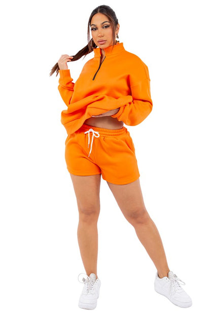“A Soft Kiss” Sweatshirt & Short Set