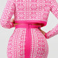 PRINTED BARBIE PINK THREE PIECE