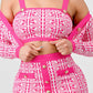 PRINTED BARBIE PINK THREE PIECE