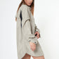 “Self,Felt.” Long Shirt Jacket