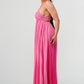 FLOWY SLEEVELESS PLEATED MAXI DRESS