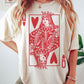“QUEEN OF HEARTS”GRAPHIC TEE