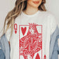 “QUEEN OF HEARTS”GRAPHIC TEE