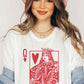 “QUEEN OF HEARTS”GRAPHIC TEE