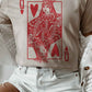 “QUEEN OF HEARTS”GRAPHIC TEE