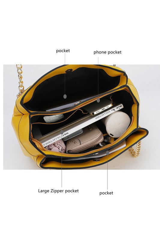 “Mabel” Quilted Shoulder Bag
