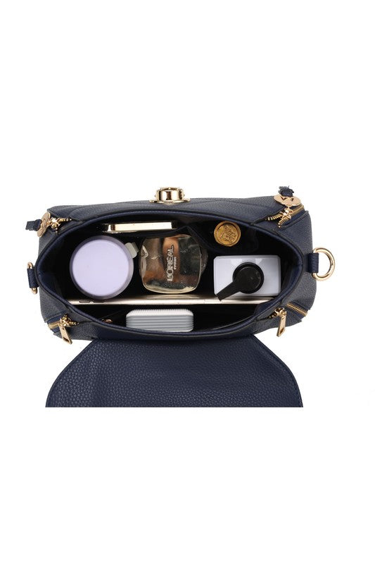 “Clementine” Satchel Bag