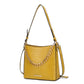 “Maxine” Faux Crocodile-Embossed Shoulder Bag