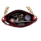 “Maxine” Faux Crocodile-Embossed Shoulder Bag