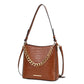 “Maxine” Faux Crocodile-Embossed Shoulder Bag