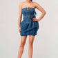 Buckle up denim delight dress