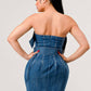 Buckle up denim delight dress