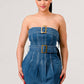 Buckle up denim delight dress