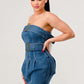Buckle up denim delight dress