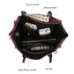 “Ember” Crocodile-Embossed Satchel Bag