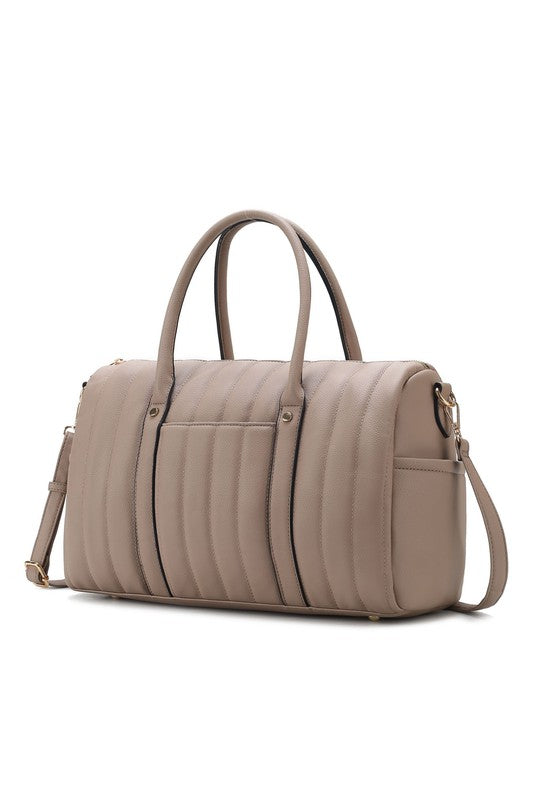 “Luana” Quilted Duffle Bag