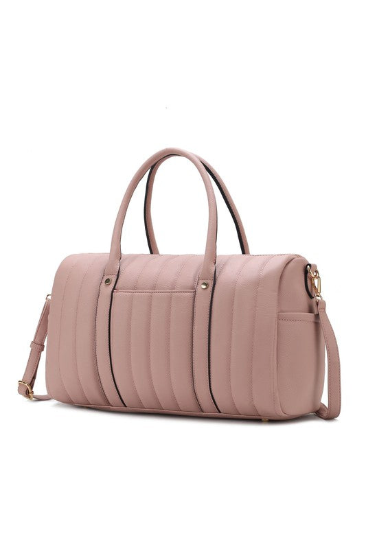 “Luana” Quilted Duffle Bag