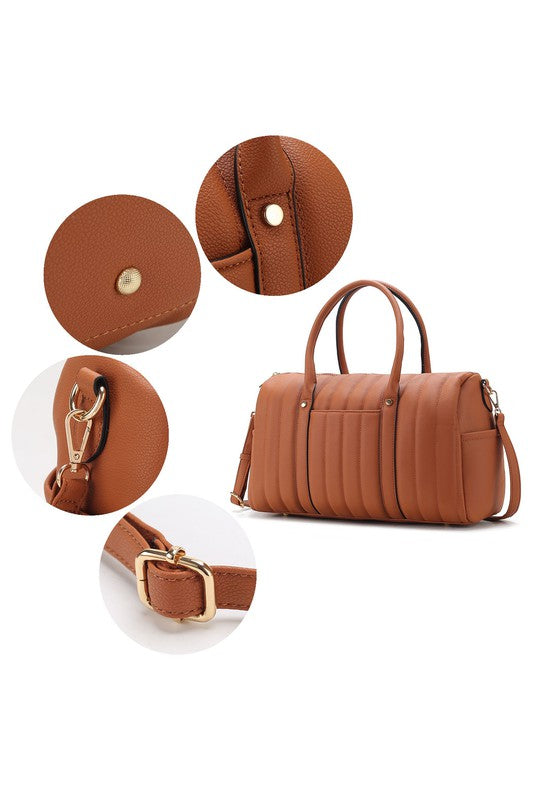 “Luana” Quilted Duffle Bag