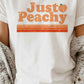 “JUST PEACHY” GRAPHIC TEE