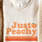“JUST PEACHY” GRAPHIC TEE