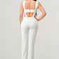 classic white cut out matching set