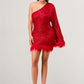Azure Allure One-Shoulder Dress